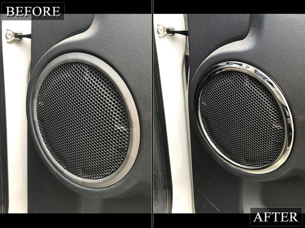 BRIGHTZ Verchromte Lautsprecherringe für Delica und CV5W Kompatibel mit und 5 (4-teiliges Set) D5 CV1W, CV2W, CV4W, (LAUTSPRECHER-020) - CV, CV1, CV2, CV4,