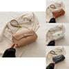 Elegant Pu Leather Chain Shoulder Bag For Women Trendy 2024 Street Style Small Square Bag