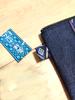 Modern Japanese Denim Made In Family Crest Bag Tatami-edged Pouch, Japan, (Maple)