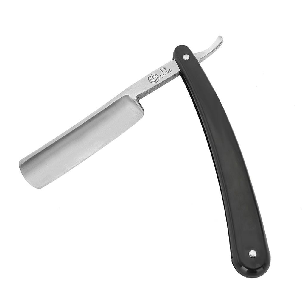 Stainless Steel Barber Razor Classic Straight Blade Razor Folding Shaving Hair Clipper