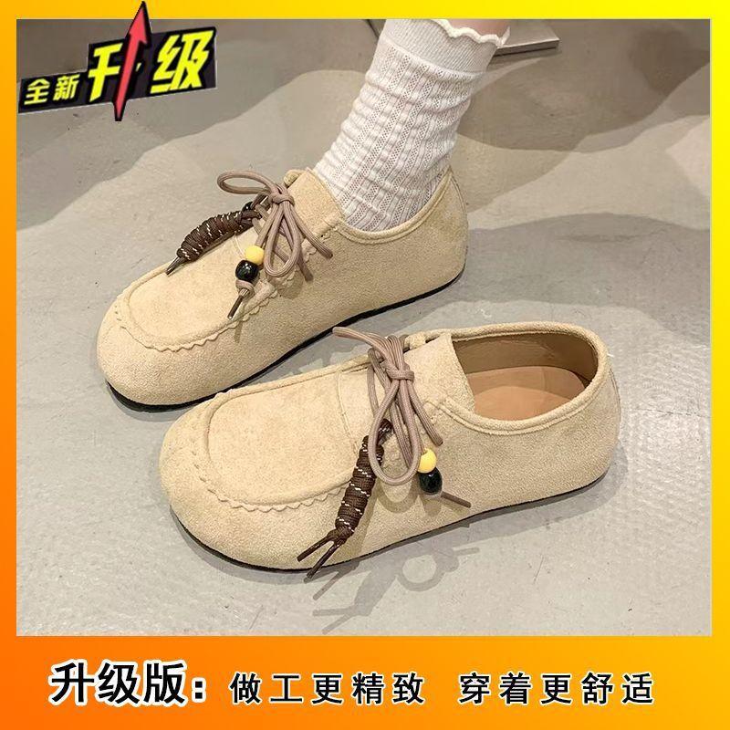 

Comfortable flat-bottomed women s single shoes spring and summer new retro style Korean version casual Birkenstocks women 40