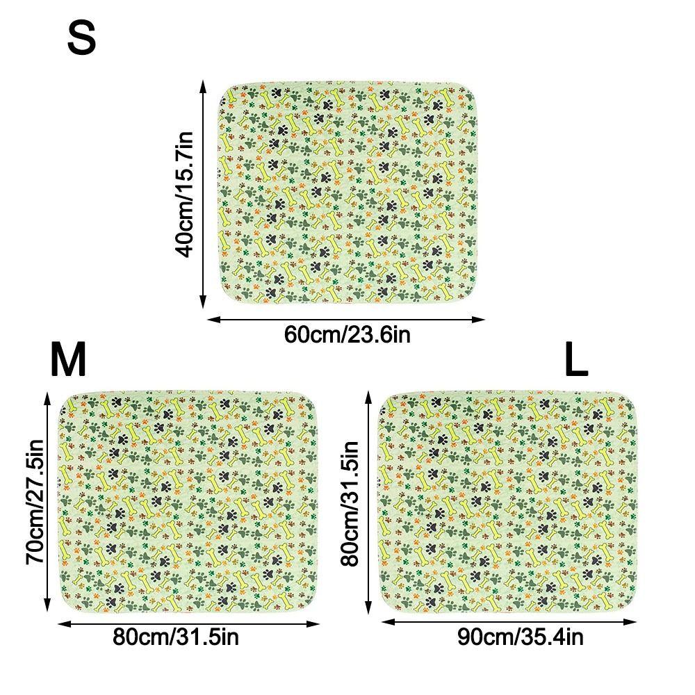 Saugfähige Unterlage Wasserdichte Welpen-Pipi-Unterlage Wiederverwendbare Schnell absorbierende Haustier-Schlafunterlage Waschbare Weiche Katzenwindelmatte Haustier-Training