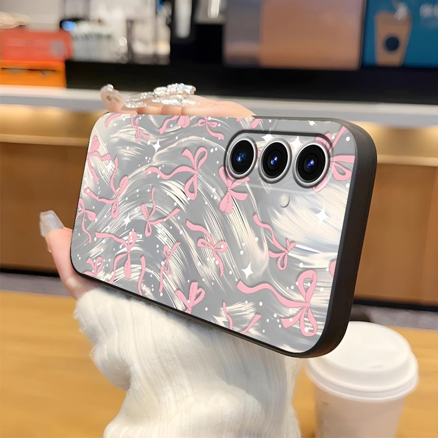 Phone Cover Case for Samsung Galaxy A53 A17 A25 A16 A73 A51 A55 A52 A36 A23 A57 A15 A06 A37 A05 A50 A12 A13 A70 A41 Creative Bow