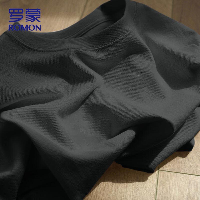 ROMON Men s Basic Pure Cotton Short Sleeve T-Shirt 2XL