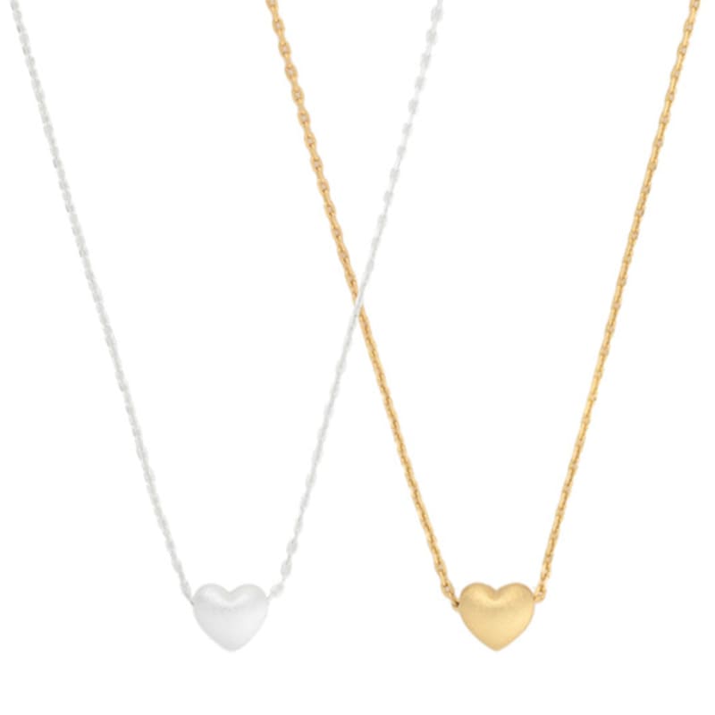 OVLA MATTE DAMAGE HEART NECKLACE_S JN025