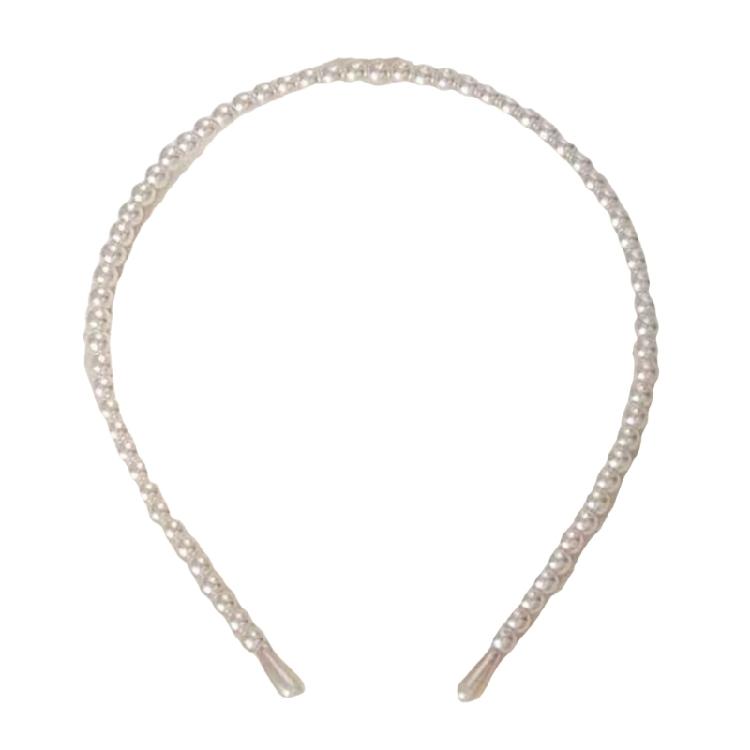 Sparkling Korean Styles Headbands With Faux Pearls And Rhinestones Comfortable For Cosplay Photoshoots