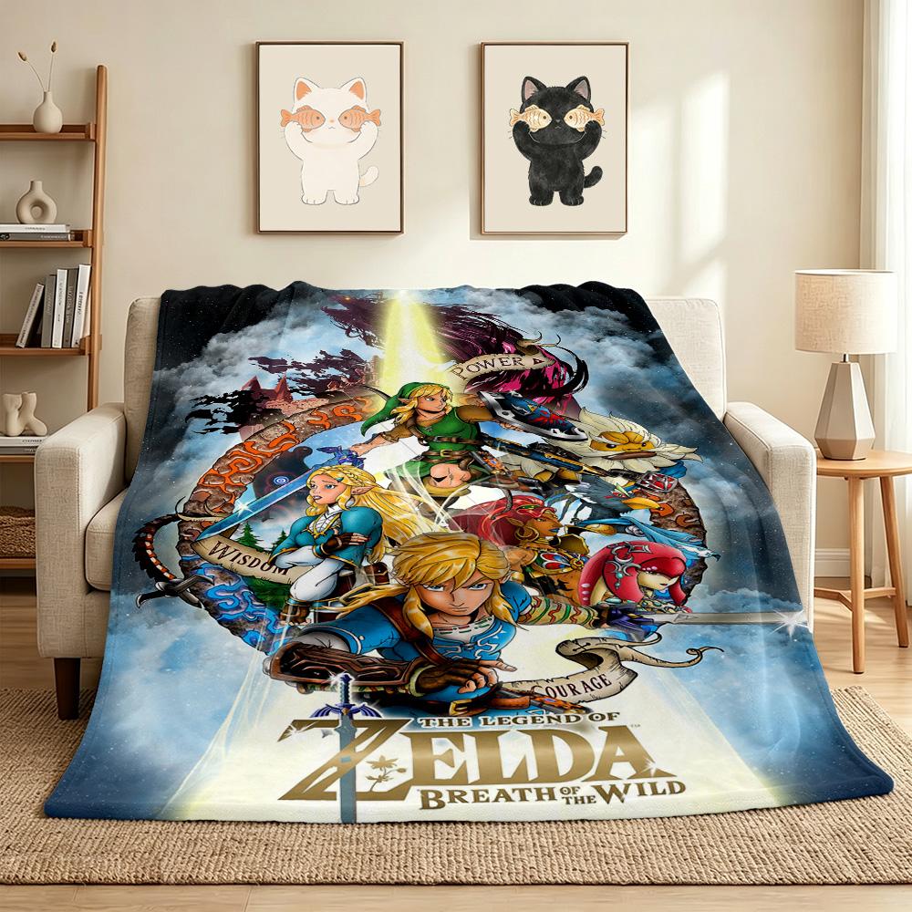 Legend Zelda Flannel Blanket Throw Blanket Soft Warm Sofa Bed Camping Car home Decor Unique Christmas Gift C9301113