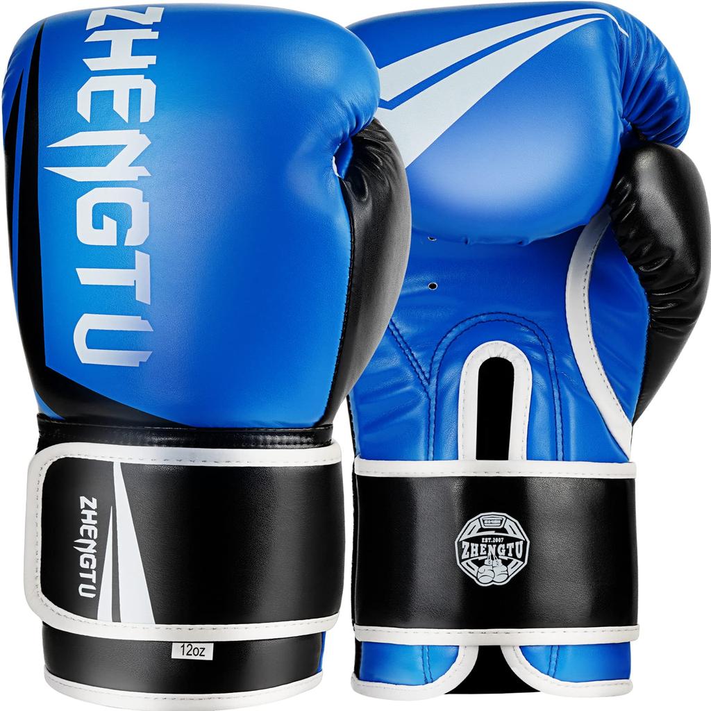 ZTTY Boxing Gloves by RIZIN Active CFFC Flyweight Champion and 5th DEEP Flyweight Champion PU Latex Cotton Breathable Taekwondo Martial Arts Karate