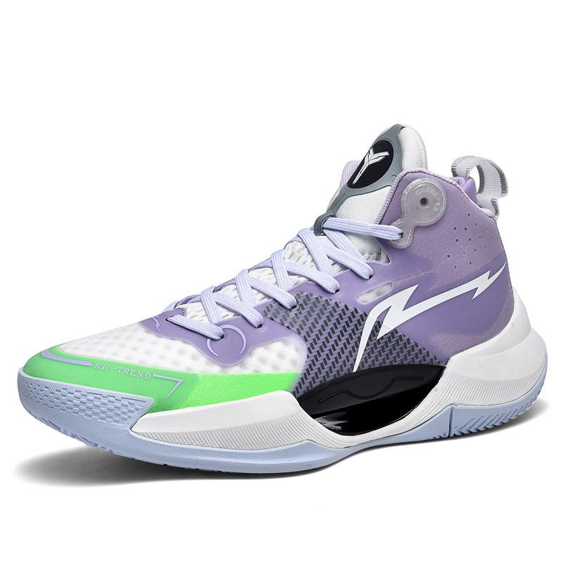 Męskie i damskie świecące buty do koszykówki, modne buty bojowe gwiazd, wiosenno-jesienne buty treningowe z siateczki z wysoką cholewką, lekkie buty sportowe