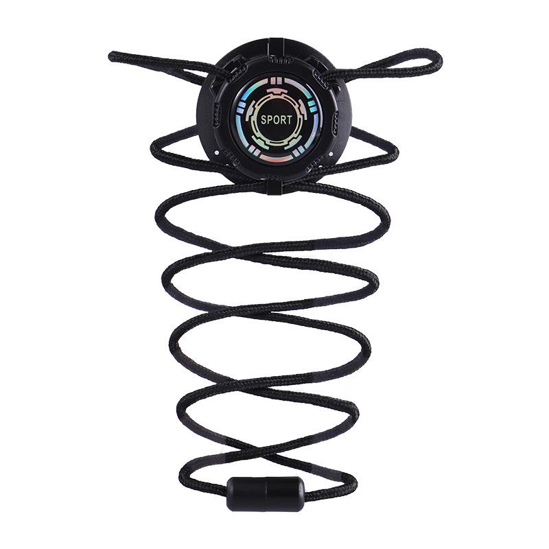 Rotating No-Tie Shoe Laces: Black & White Sports Shoe Buckle Fixer