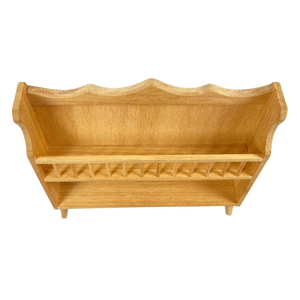 Maßstab 16 Miniatur-Getränkehalter, Hellbraun, Wandmontiertes Regal, Holz, Puppenhausmöbel, Einrichtungszubehör, Fotografie-Hintergrund, Figur