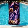 Huggy Wuggy Print Beach Towel Design, Soft, Lightweight. for Home Bathroom, Spa, Pool, Yoga, Surfing, Camping, Gift for Family, Friend