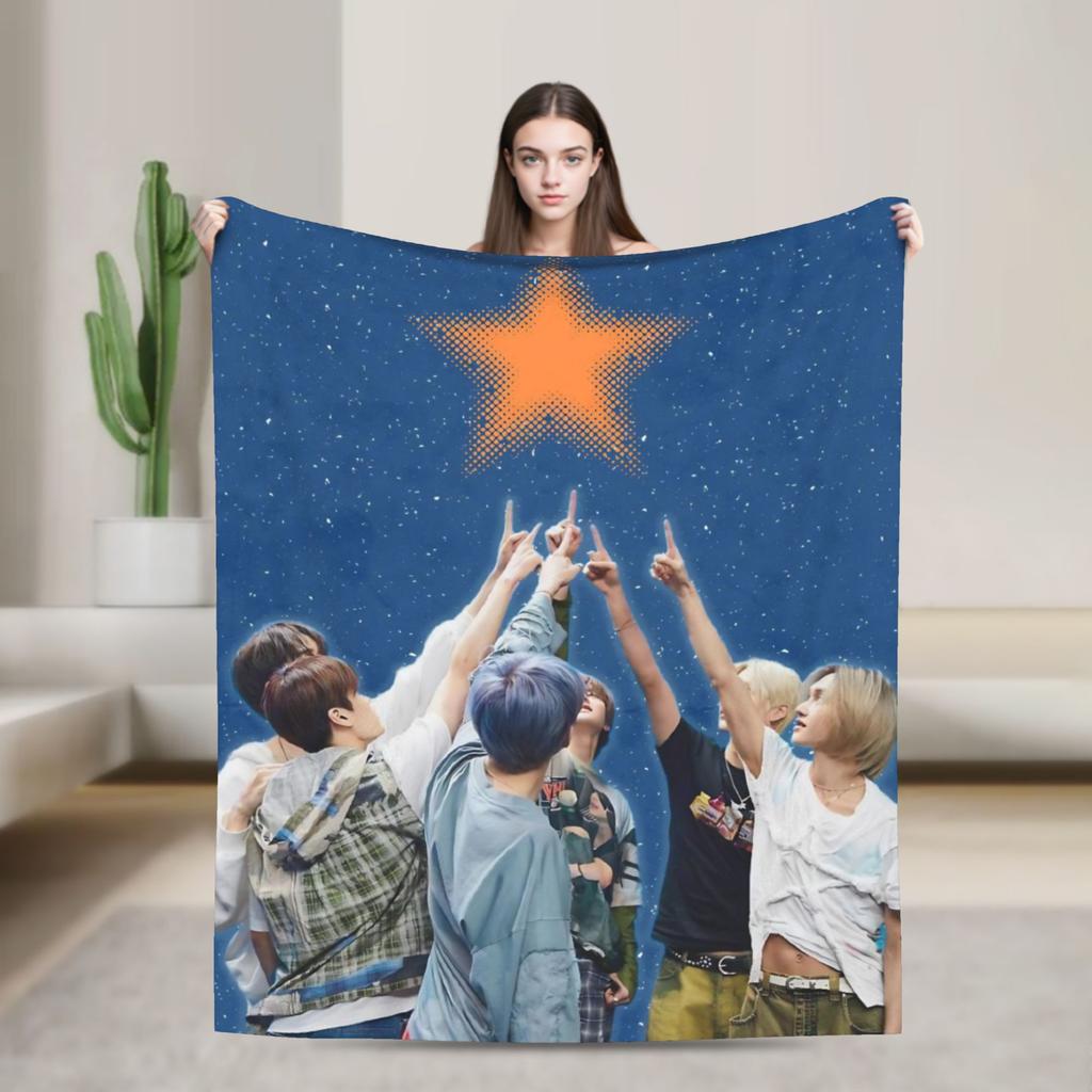 Soft Warm Blanket Travel Office RIIZING SOHEE Riize KPOP Throw Blanket  Flannel Bedspread For Outdoor Fashion Sofa Bed Cover