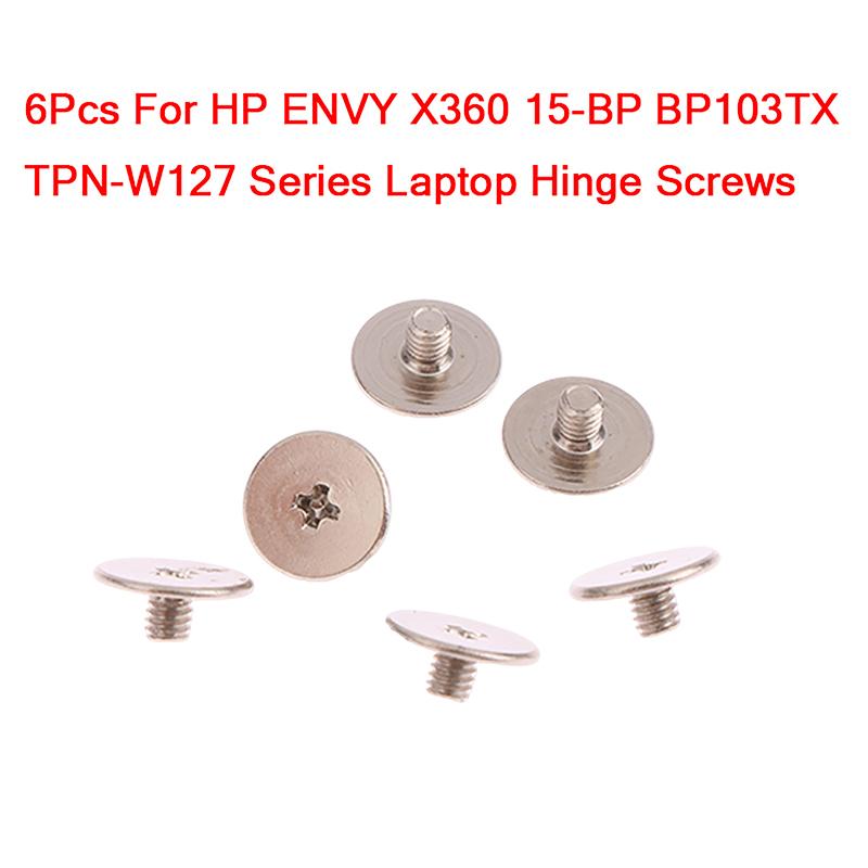 6 stk/sett skruer erstatning for Hp Envy X360 15-Bp Bp103Tx Tpn-W127 Series 15,6" bærbar LCD-monteringshengselskruer