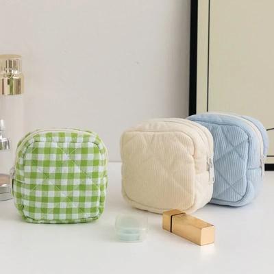 Borsa cosmetica morbida e piccola portatile per donne e ragazze, borsa portaoggetti per assorbenti igienici, mini borse per rossetto