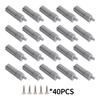 20lots Furniture Door Dampers Slow Close Hinge Buffers With Noise Reduction For Kitchen Bathroom Cabinets