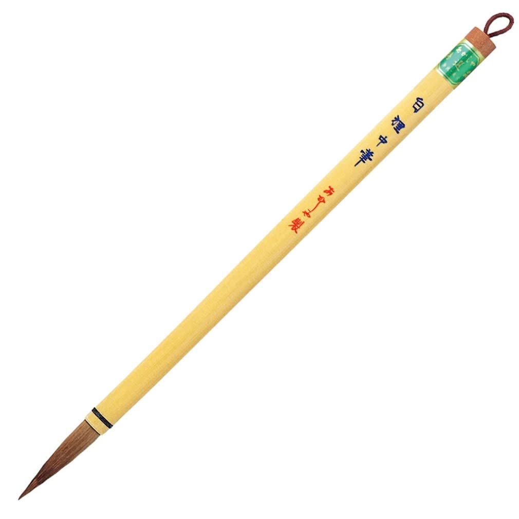Akashiya Calligraphy Medium White Tanuki for Kana and Brush, Size, Brush, No. 6, Kanji, PM-100