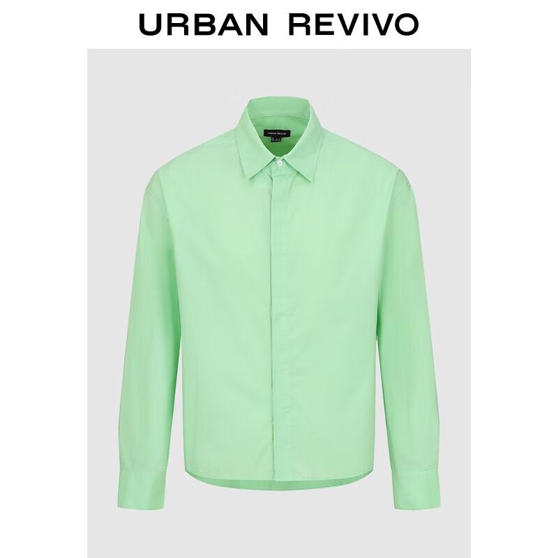 UR Men s Fashion Loose Cotton Long-Sleeve Shirt L