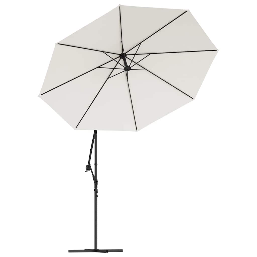 Vidaxl Replacement Garden Umbrella Cover, Sand White, 300 Cm