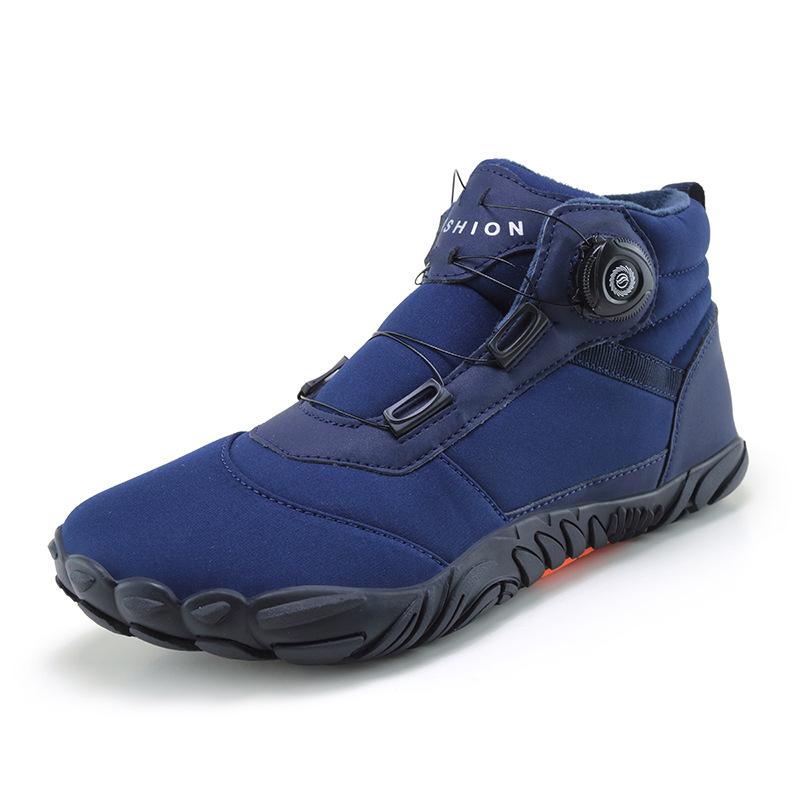 Sports Cotton Shoes Men And Women Plus Velvet Warm Boots Wear-Resistant Non-Skiing Floor Boots Winter Thickened Couple Shoes