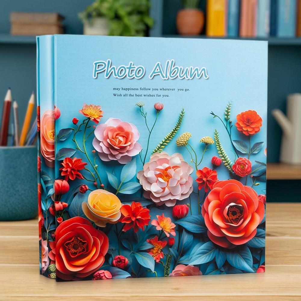 6 Zoll 500 Taschen Scrapbook-Album Laminierte Einsteck-Fotoalben Fotoaufbewahrung Aufbewahrung für Zuhause