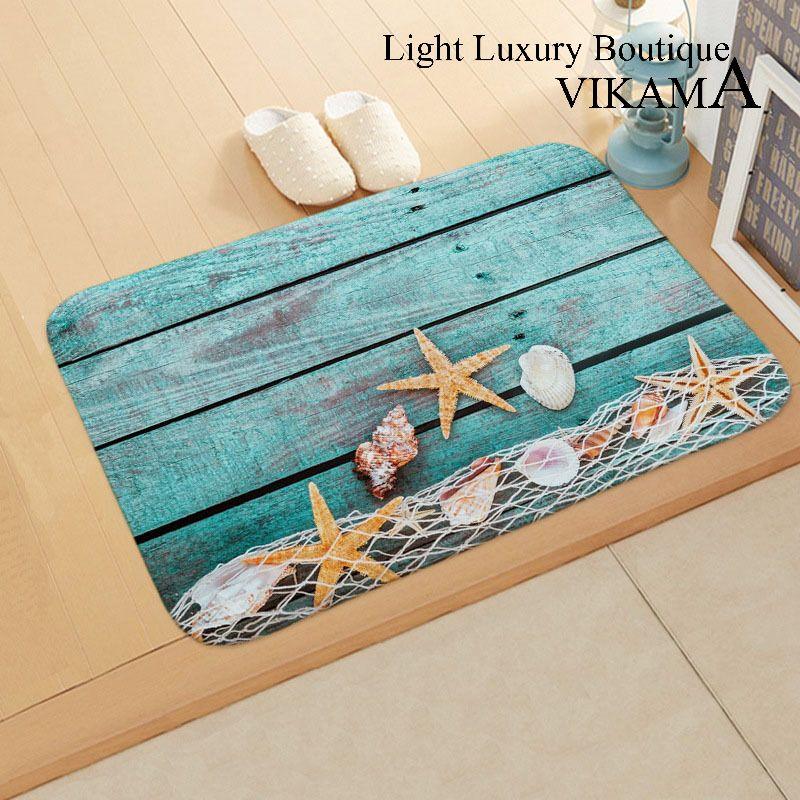 1pc Marine Series Doormat Non-Slip Soft Floor Mat For Indoor Outdoor Household Decoration Durable and Washable