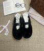 Fashion Lamb Wool Bag Head Mao Mao 2025 Autumn New One-pedal Cotton Slippers Warm Fairy Style Women's Shoes
