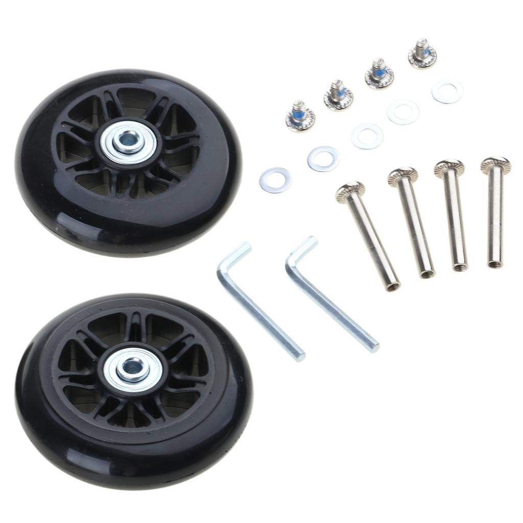 Suitcase Roller Hardware Repairing Kit Heavy Duty Wheel Trolleay Casters 1 Set