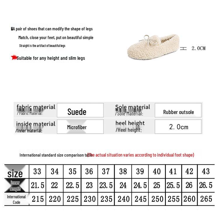 2025 Damen Fellige Lammwolle Schleife Herbst Winter Flache Freizeitschuhe