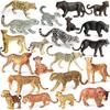 Oenux Animale Sălbatice Africane Simulare Ghepard Sălbatic Leopard de Zăpadă Jaguar Figurină de Acțiune Figurine Model PVC Educativ Jucării pentru Copii