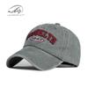 Washed and old cotton cap men and women spring and summer sunscreen sunshade three-dimensional embroidery letter baseball cap