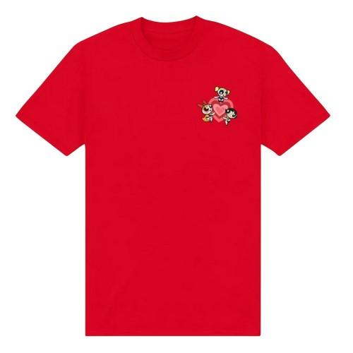 The Powerpuff Girls Unisex Adult Chest T-Shirt