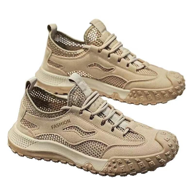 Men's shoes summer new sports boarding shoes casual shoes men's mesh labor insurance shoes