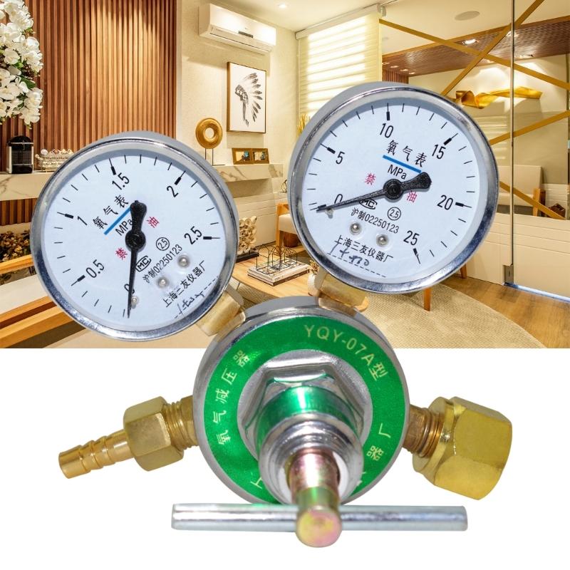 Copper Pressure Regulator Pressure Reducer with Gauge Copper Oxygen Reducing Valves Copper Oxygen Valves Copper Texture