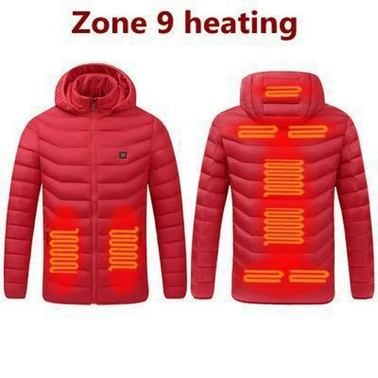 Men's Smart Heated Jacket, USB Charged, Available in 2/4/9-Piece Sets