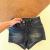 Damen Niedrige Taille Dunkler Waschung Denim Shorts Vintage Gerader Schnitt Sexy Heisse Hosen Lässige Sommer Mini Jeans Shorts