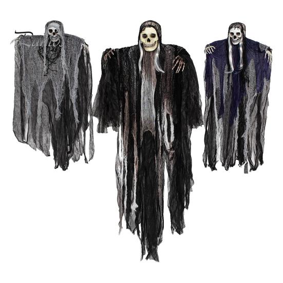 

Подвесное украшение для Хэллоуина с призраком, страшный реалистичный декор в виде скелета, жуткая атмосфера, макет, реквизит для дома с привидениями A