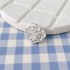 999 Sterling Silver Matte Chinese-Style Baby Peace Lock Pendant Bracelet Necklace