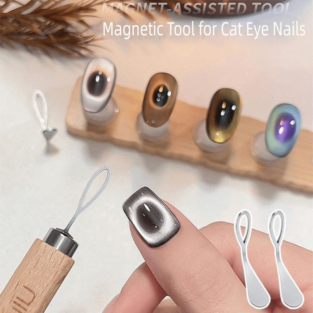 DIY Manicure Kit Hollow Cat Eye Magnet Tool Nail Magnet Line  for Nail Art Accessories