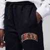 Jordan Plaid Logo Print Cuffed Casual Knit Sports Pants Kids bottoms Black FD9361-010