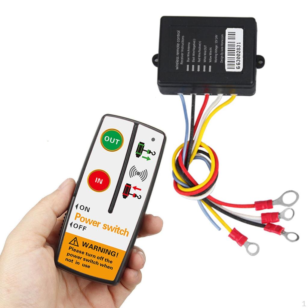 Winch Remote Control Kit, Handset Switch ,Universal ,Lightweight ,12V Vehicle Accessory