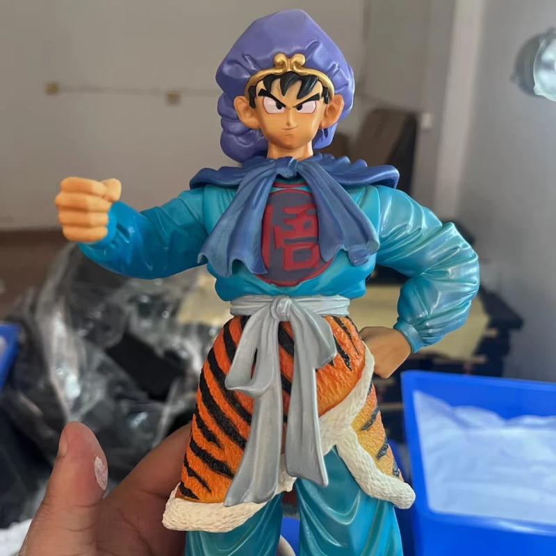 

Фигурка Гоку из Dragon Ball с юбкой с тигровым принтом, статуэтка из аниме, коллекционная модель, настольное украшение, подарок для фанатов аниме и манги