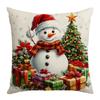 New Christmas Wreath Santa Claus Snowman Elements Festive Warm Home Bedroom Sofa Cushion Cushion