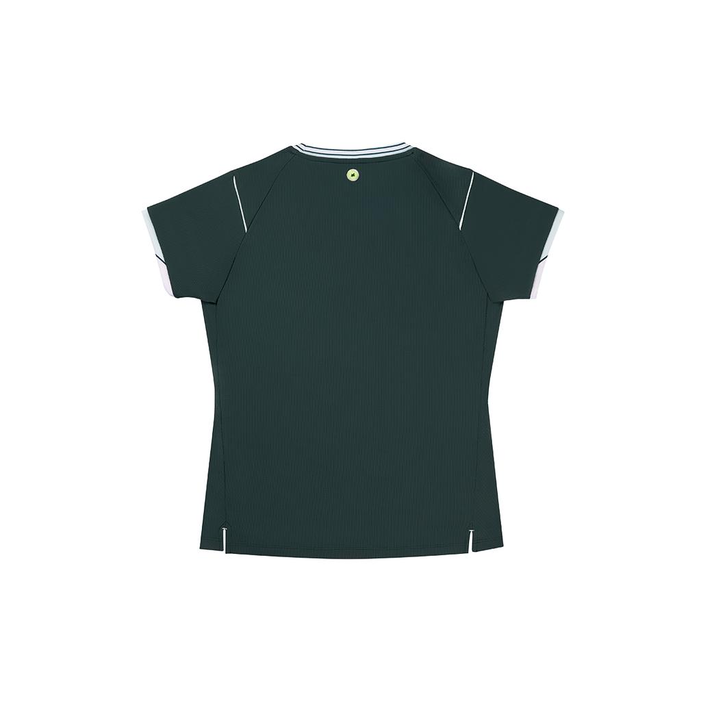 YONEX 255Ts014F Green Women'S Sleeve Color Point Tennis Gamewear