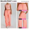 New Casual Versatile Wide Leg Pants For Women'S Outdoor Sports, Elastic Drawstring Pants, Loose Yoga Fitness Pants