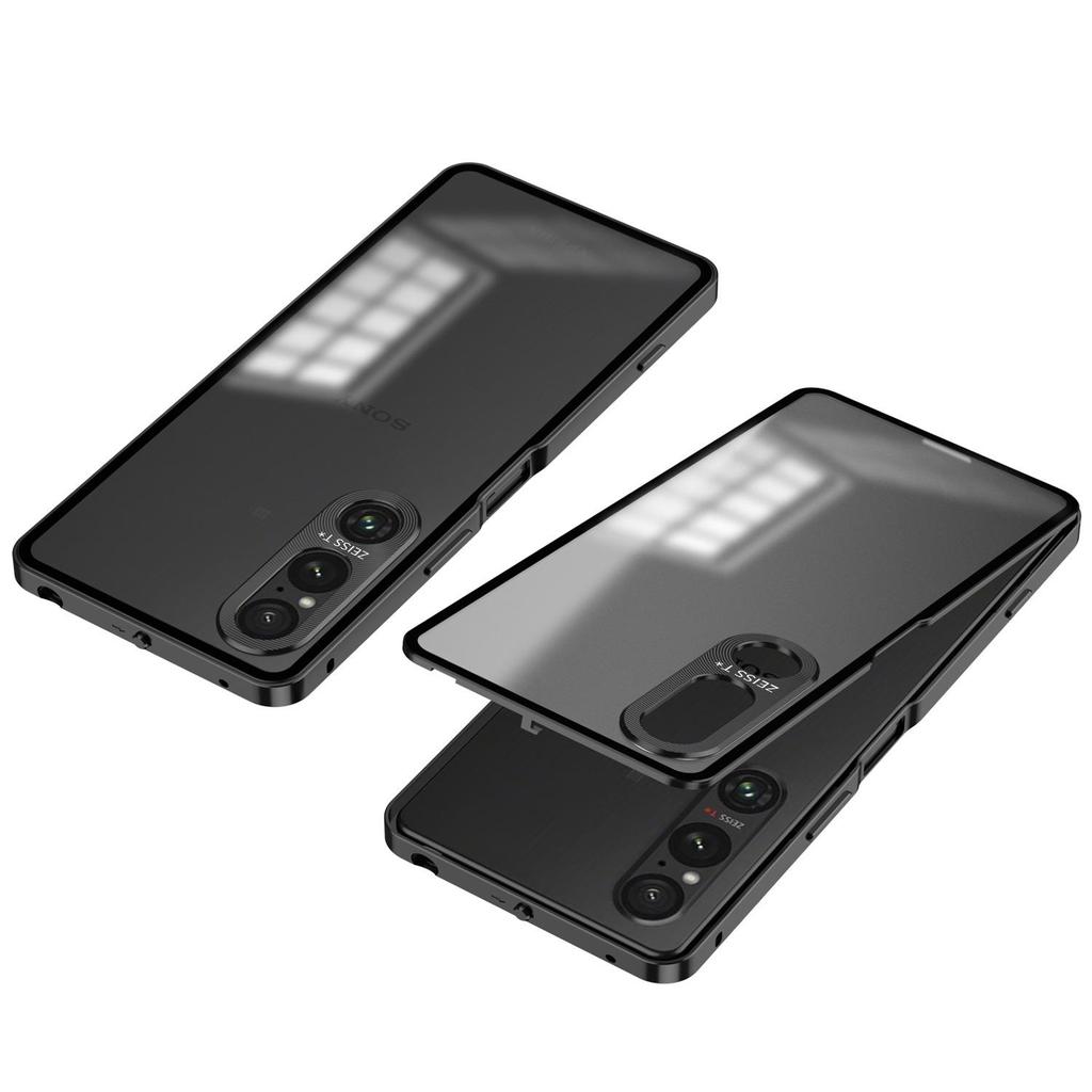 Single-Sided Metal Phone Case with Spring Buckle for Sony Xperia 1VII/1V/6th/4th Gen