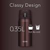 Thermos Tumbler Vacuum Insulated Travel Mug 350ml Brown JOH-350 BW 350 Ml