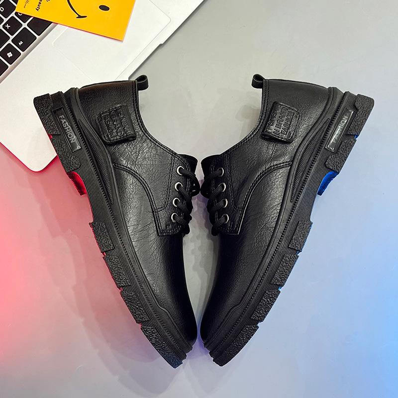 Autumn new low-top British Martin boots 22 years casual leather shoes black formal business leather shoes