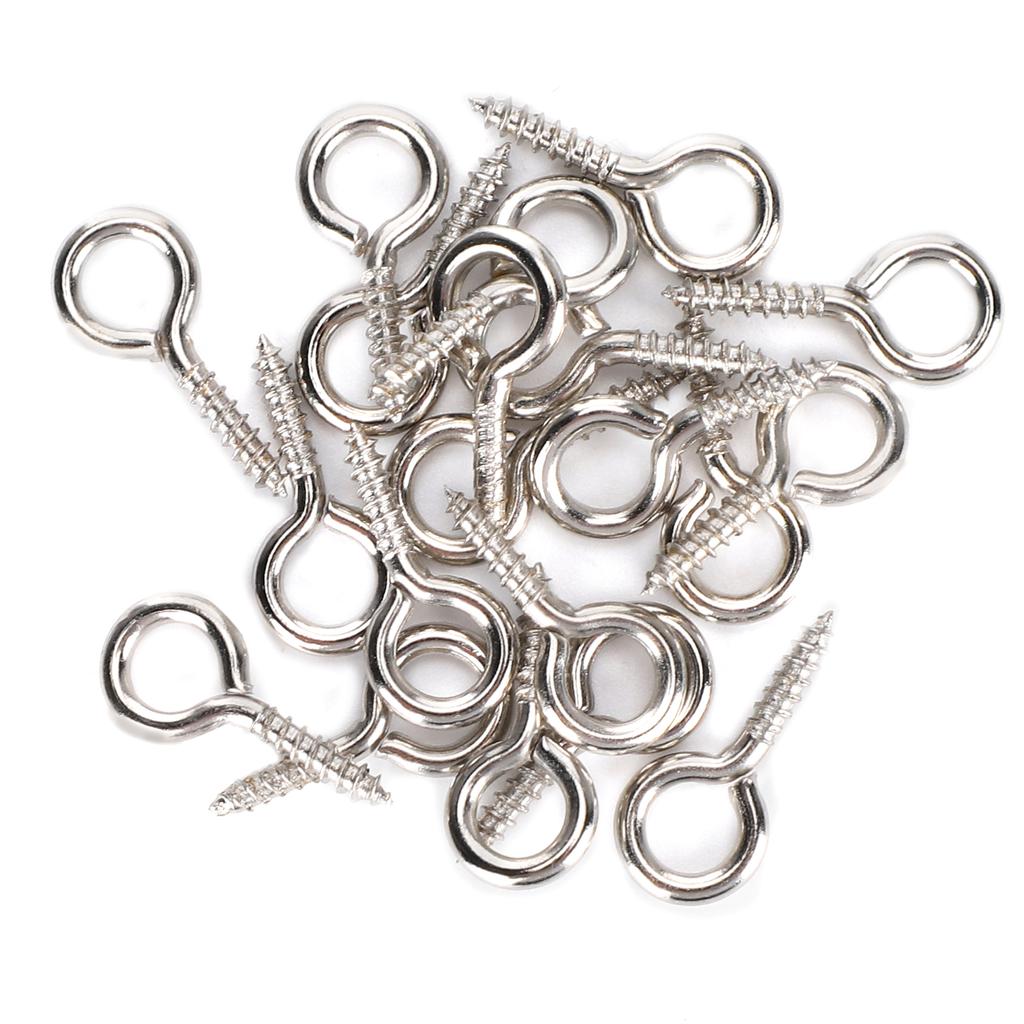 200 ks Perlové šroubovací očko Kolík Přívěsek Konektor Šroub Hrot DIY Výroba Šperků Příslušenství stříbrné