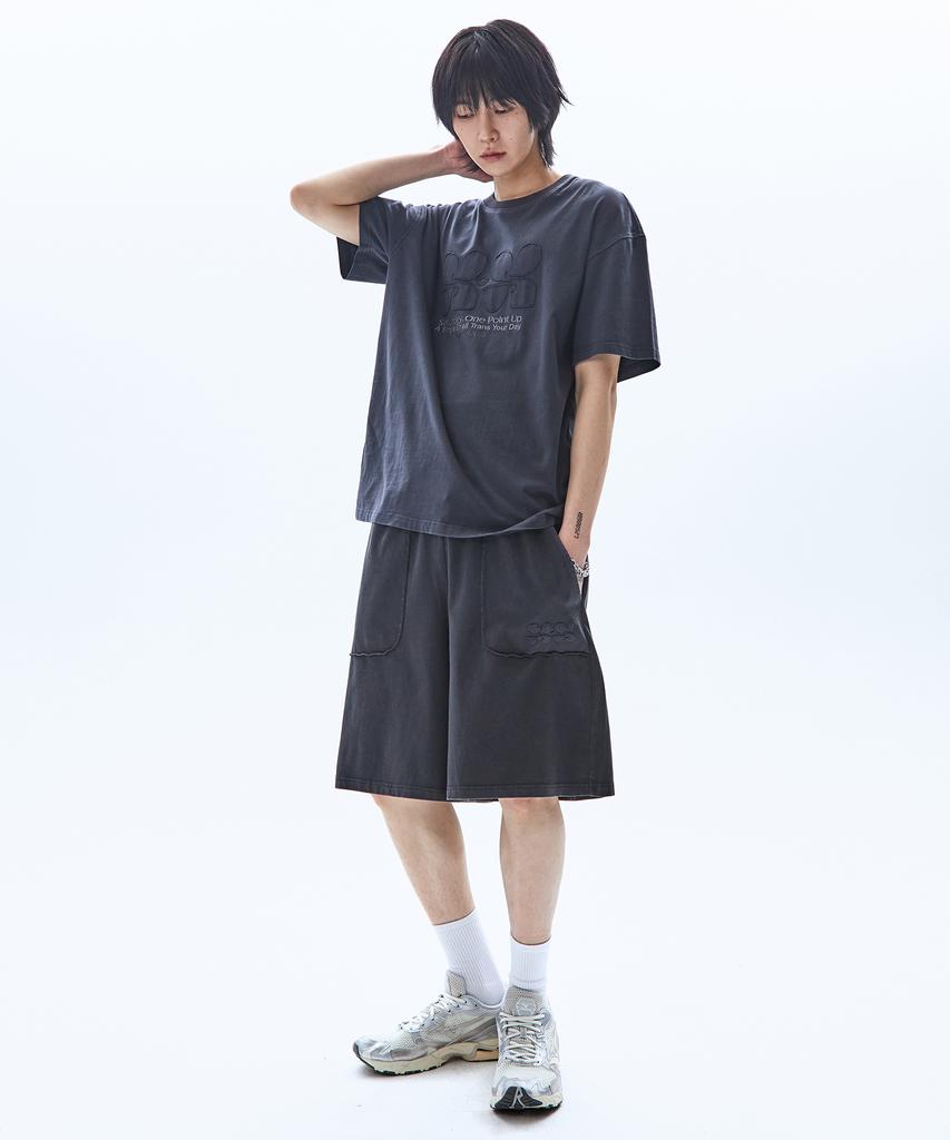 RAIMENT Flower Patch Solar Half Pants_Charcoal